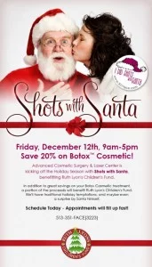 Botox Shots with Santa Flyer