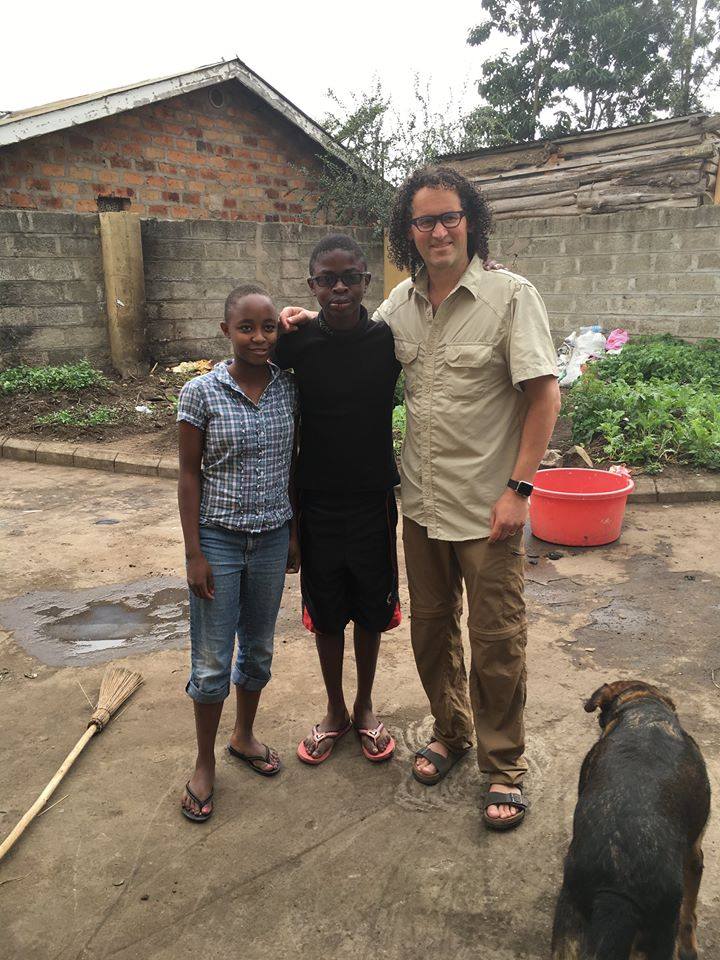 Dr. Mendelsohn with African orphanage kids