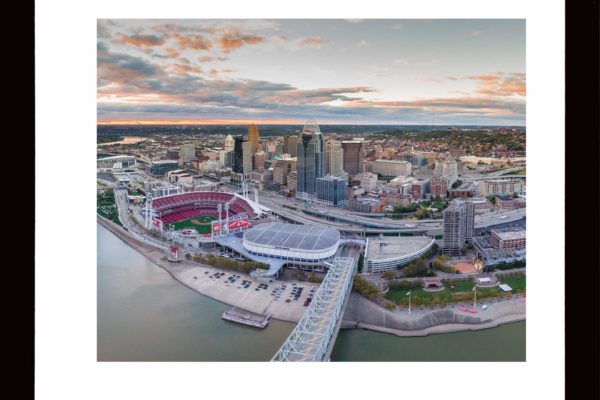 Cincinnati City sunset image print