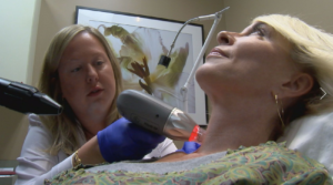 laser therapy on neck