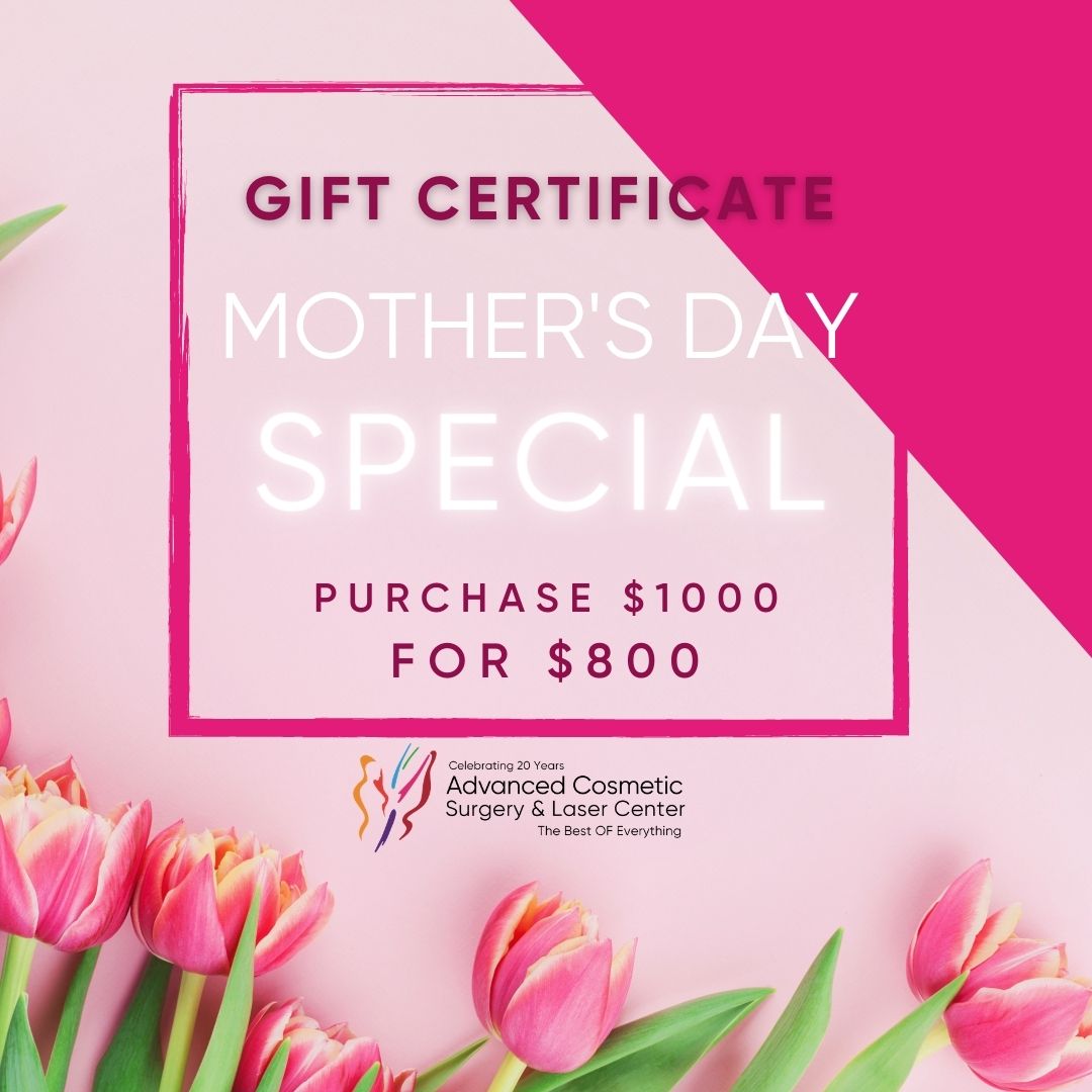Mother's Day Gift Certificate: $1,000 value for $800 - Advanced ...